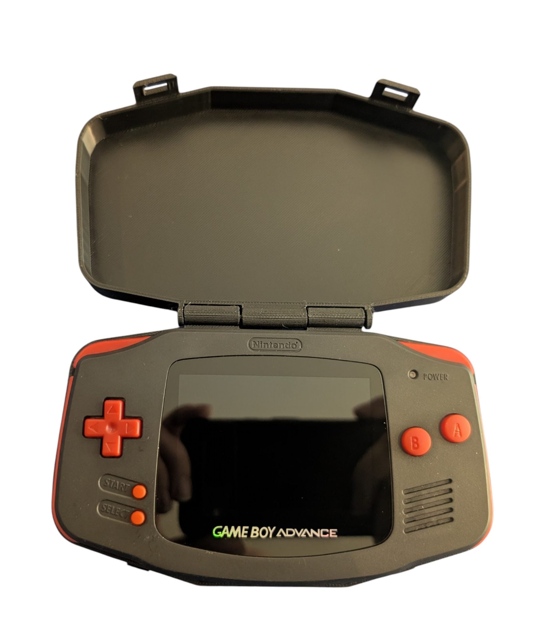 IPS Screen/USB-C Gameboy Advance w/ Kingdom Hearts: Chain of Memories - Black Shell w/ Red Buttons