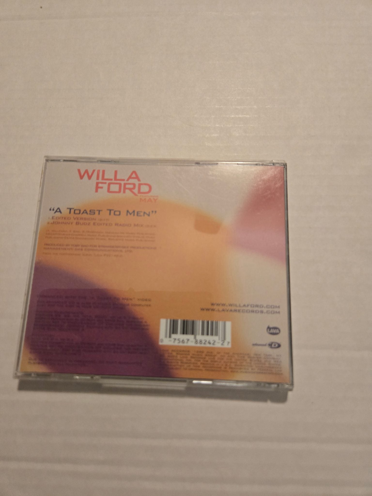 Willa Ford A Toast To Men CD Single