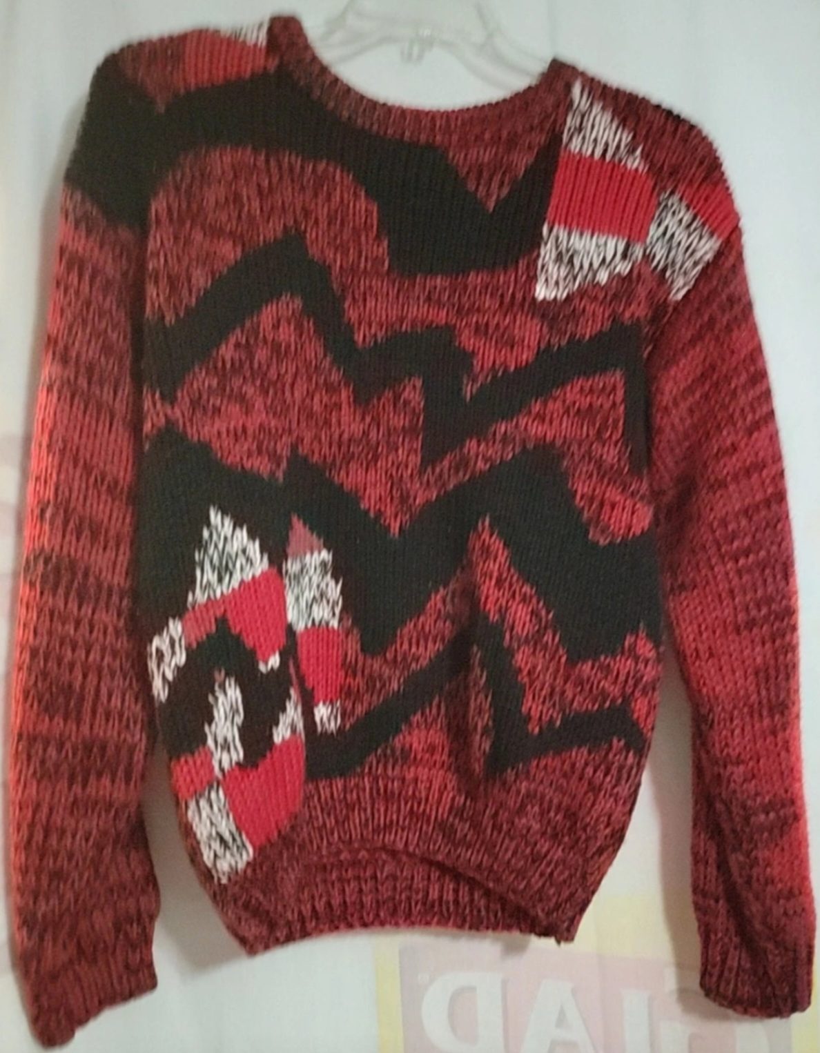Vintage Le Tigre Made In USA Geometric Sweater Men’s Size Small