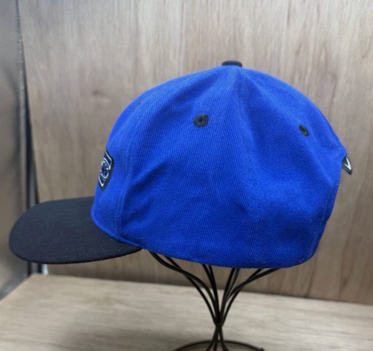 Vintage 90’s Nike Logo Hat Swoosh Basketball Blue Snapback OSFA Cap Adult