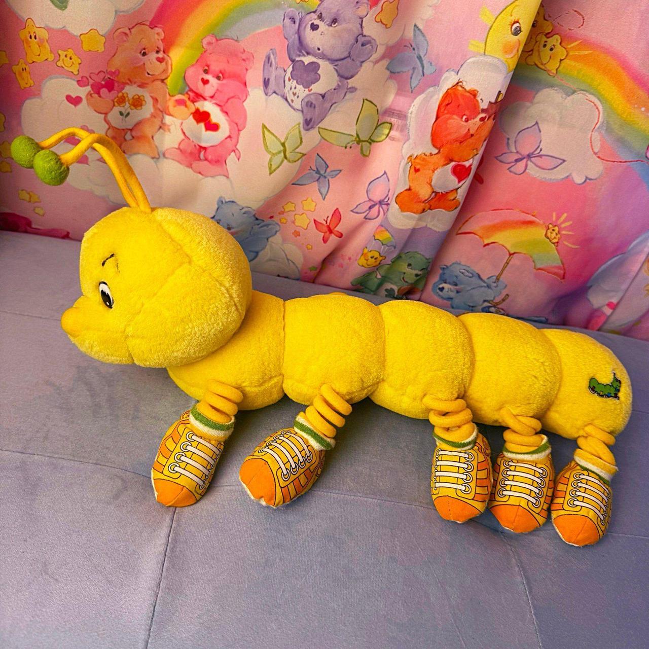 Vintage 90s Lotsa Legs Caterpillar Plush - Yellow