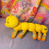 Vintage 90s Lotsa Legs Caterpillar Plush - Yellow