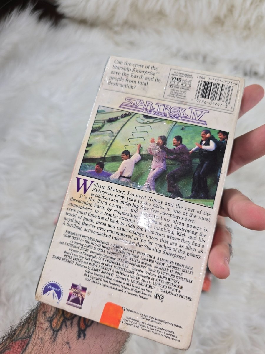 4 Vintage NOS Star Trek II, III, IV VHS tape factory sealed Paramount - Portable Video - ThrowbackBuys - The Thrifty Gypsyy Shop