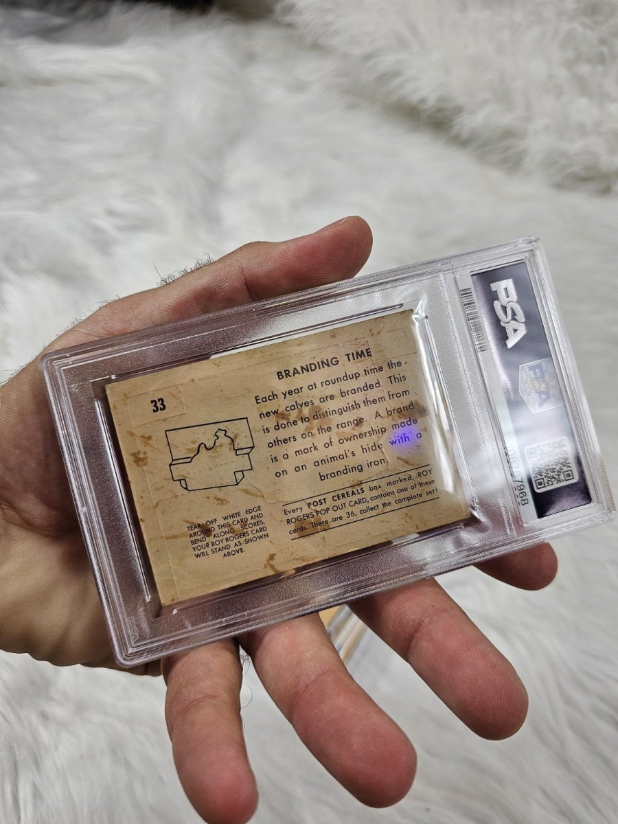 4 Vintage (PSA 1.5 - 5) Graded Glossy Gum Cards featuring ROY ROGERS Pop Out Cards - Trading Cards - ThrowbackBuys - The Thrifty Gypsyy Shop