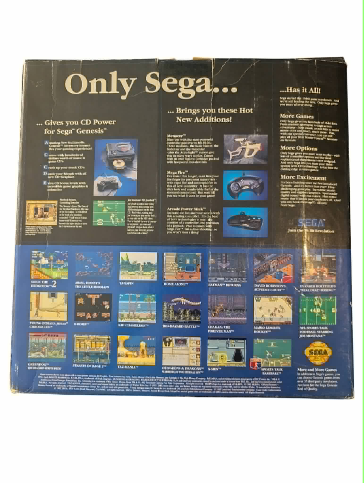 Sega Genesis "Core System" - Complete in Box - Tested/Working - (1992)
