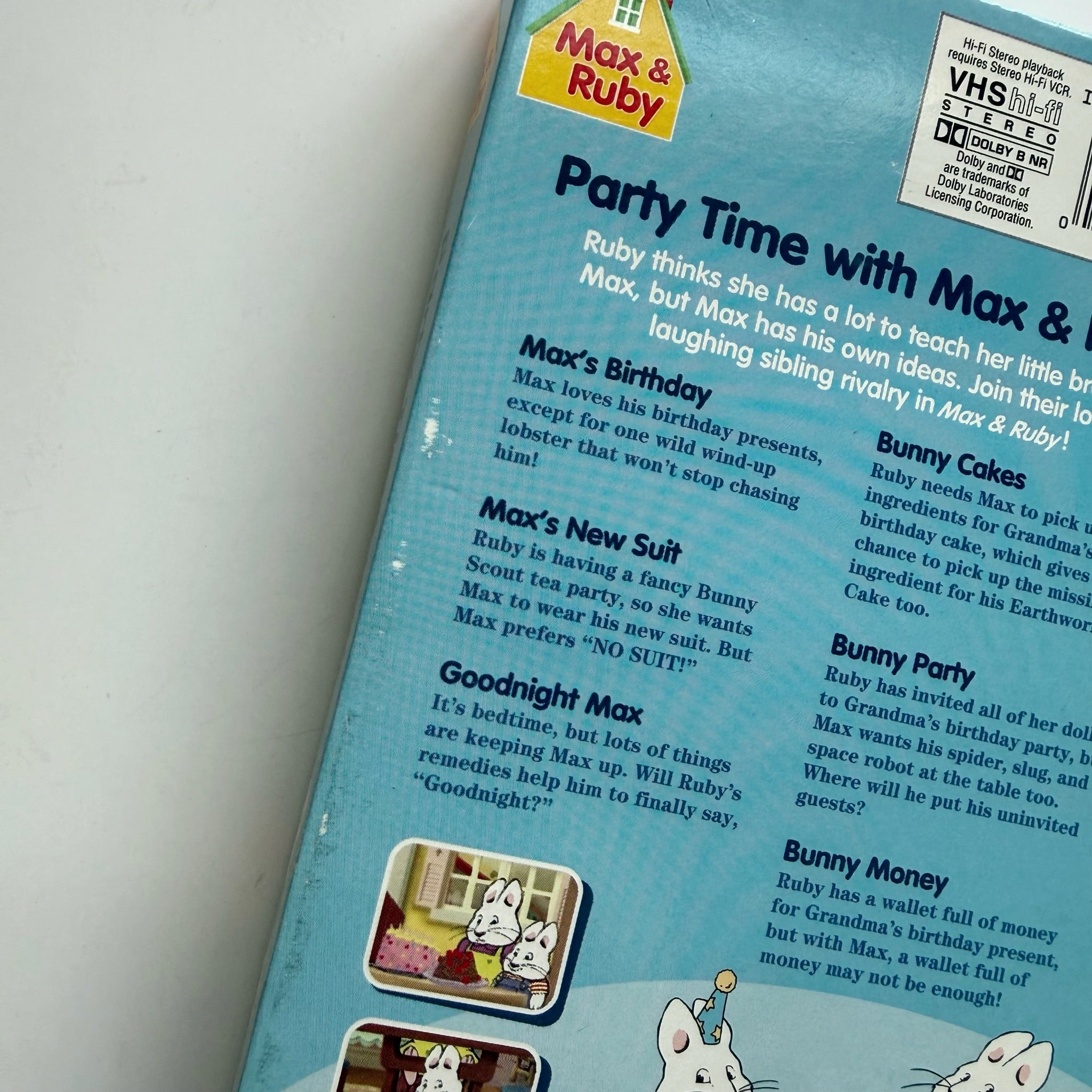 Party Time With Max and Ruby VHS 2006