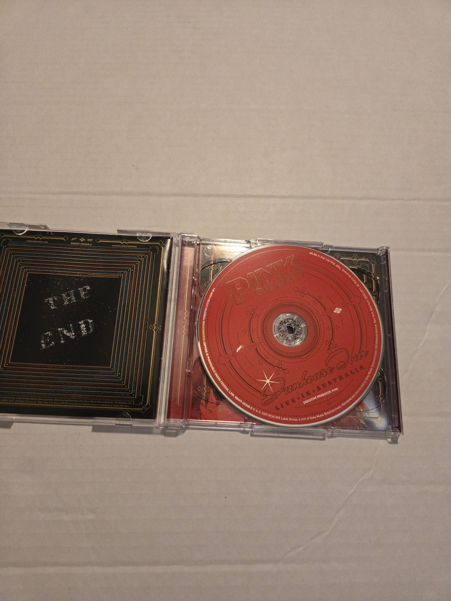 P!nk Funhouse Tour CD and DVD set