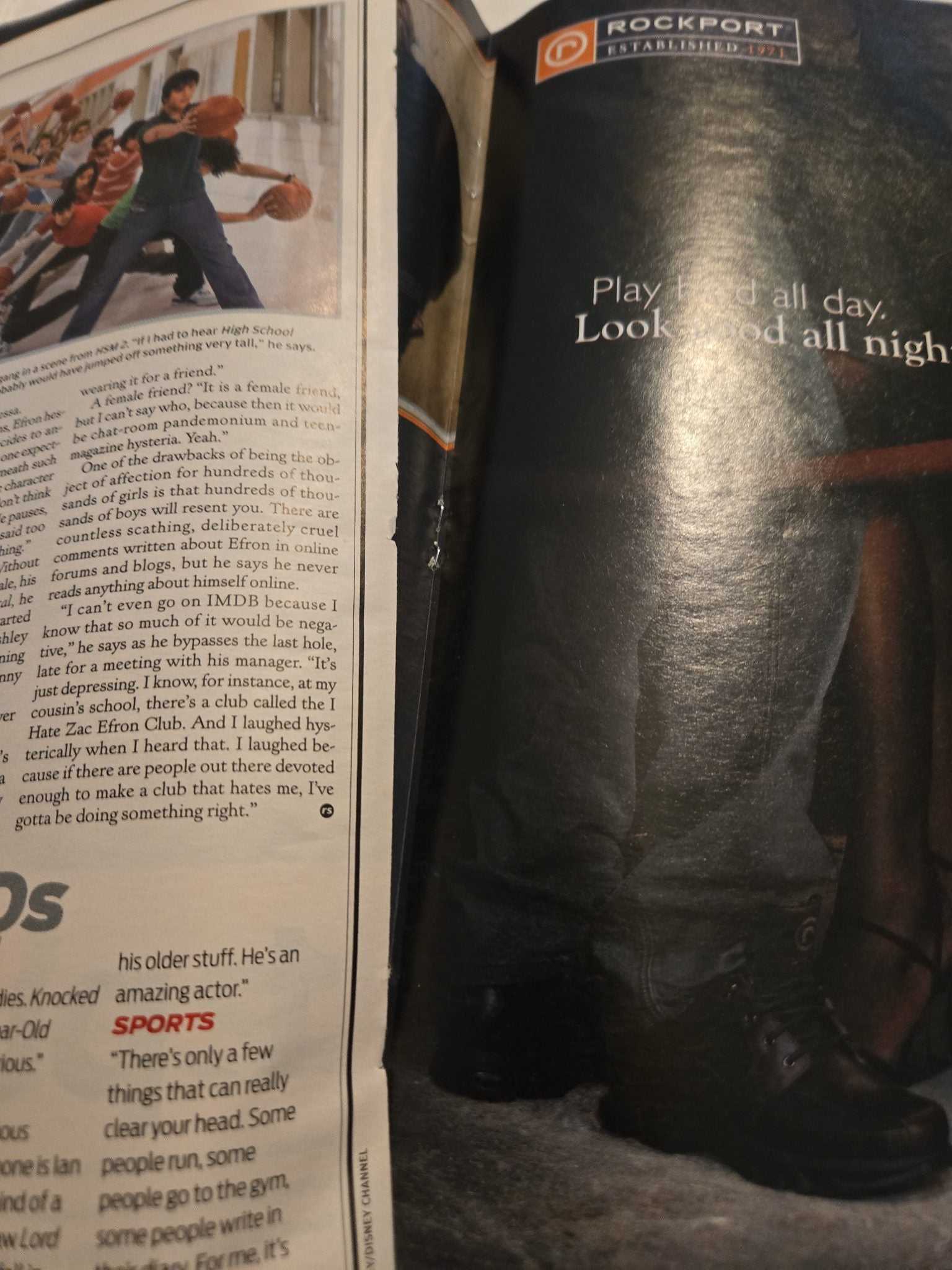 Vintage 2007 Rolling Stone Magazine Featuring Zac Efron Punk Rock Fight Club