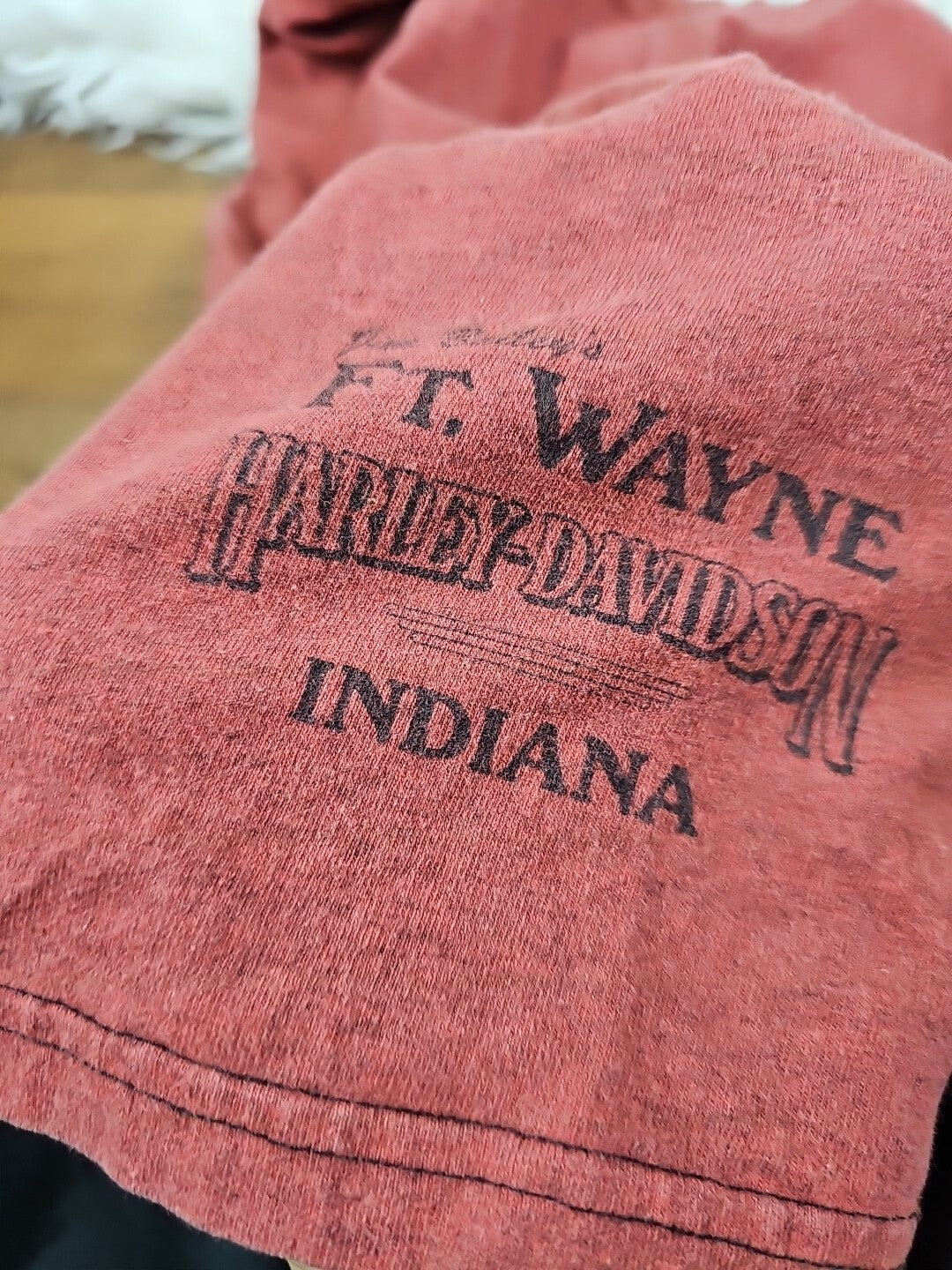 2002 - HARLEY DAVIDSON T Shirt  Indiana USA Size XL Motorcycle Biker Shirt