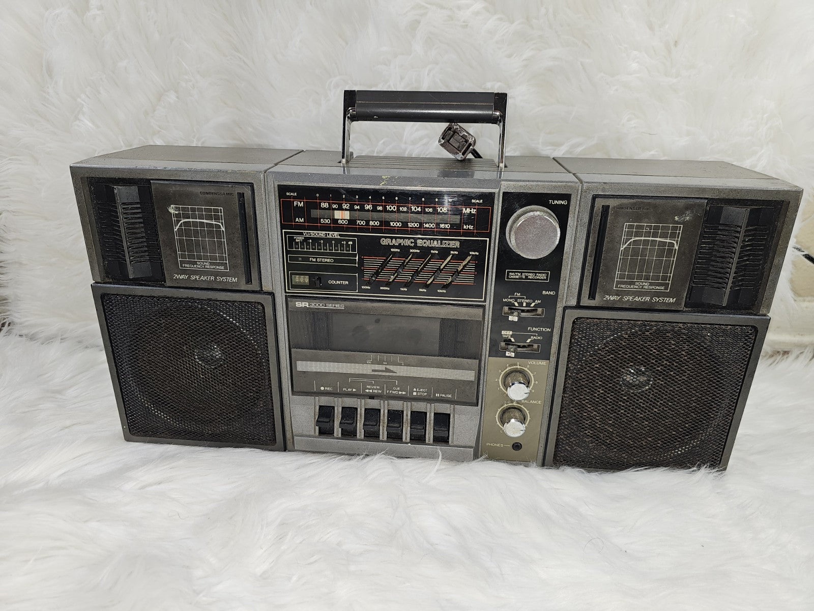 Sears SR 3000 Series Model 564.21932450 Boombox Cassette AM/FM Stereo