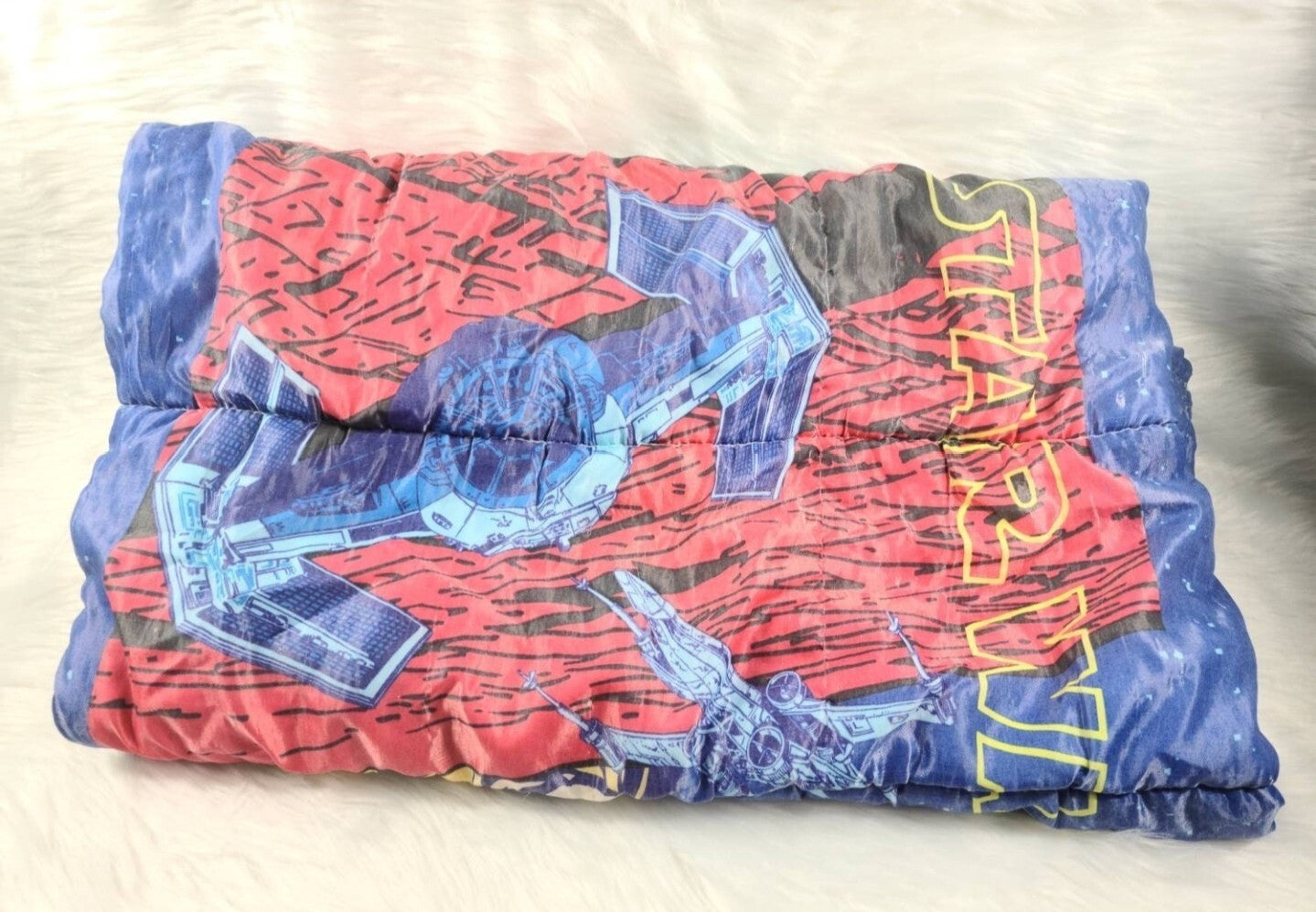 Super Rare Vintage STAR WARS Sleeping Bag LUCASFILM Obi-Wan Luke Skywalker