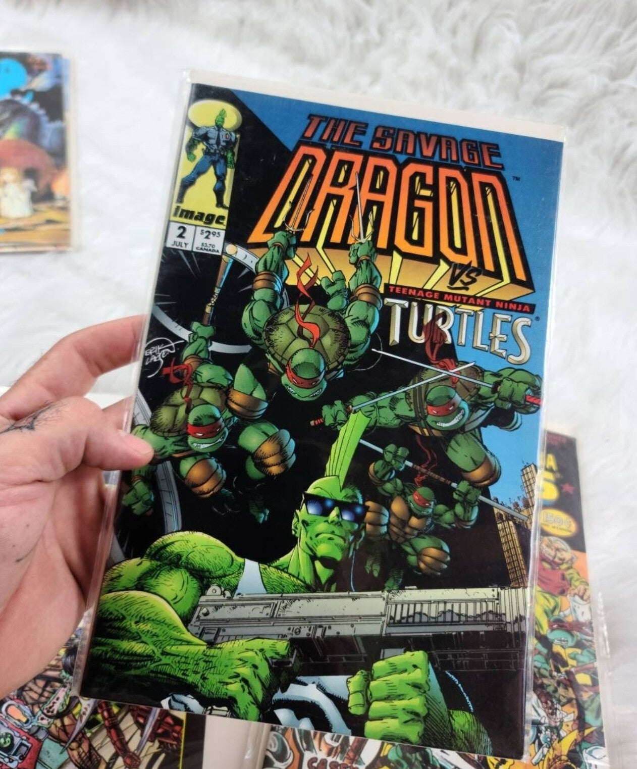 Vintage - Eastman and Laird's Teenage Mutant Ninja Turtles #15 and The Savage Drag
