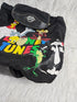 Vintage Looney Tunes WB Backpack Bag Black 90s y2K All Characters Toon Squad