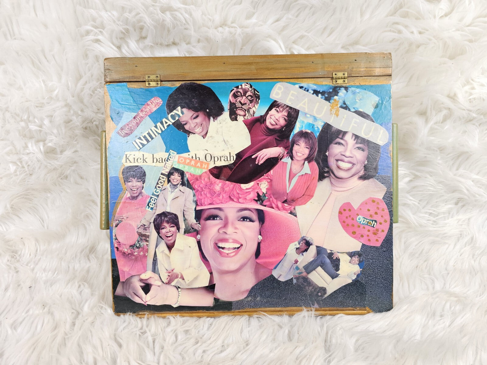 1990s - Homemade Oprah Winfrey Storage Trinket Box