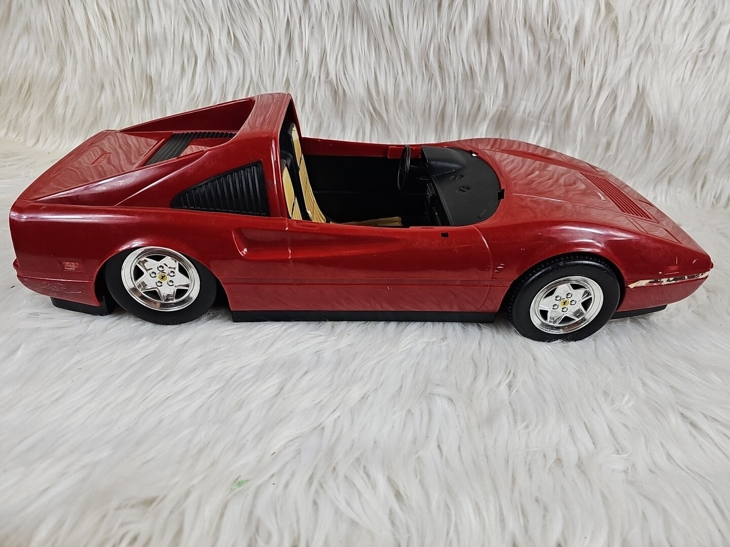 1986 -  Mattel: Red Hot Barbie Red Ferrari Convertible #3136, 21 in