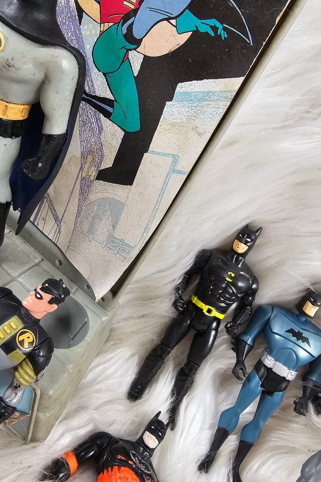 15 Vintage/Modern DC Batman and Robin Action Figure collection