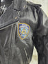 Rare Vintage Gadabout Men's Black Leather Motorcycle/Biker Jacket Size 52 NYPD