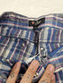 Y2K - GUESS Striped Shorts Women's Blue W26 Discontinued