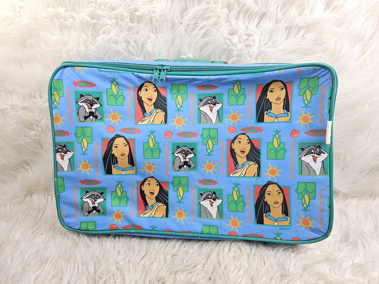 1990s - Disney Pocahontas Bundle: Suitcase, Plush, and Working Music Box