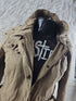 Vintage Y2K Brown Rain Coat Guess Jacket - Down Coat - Size Small