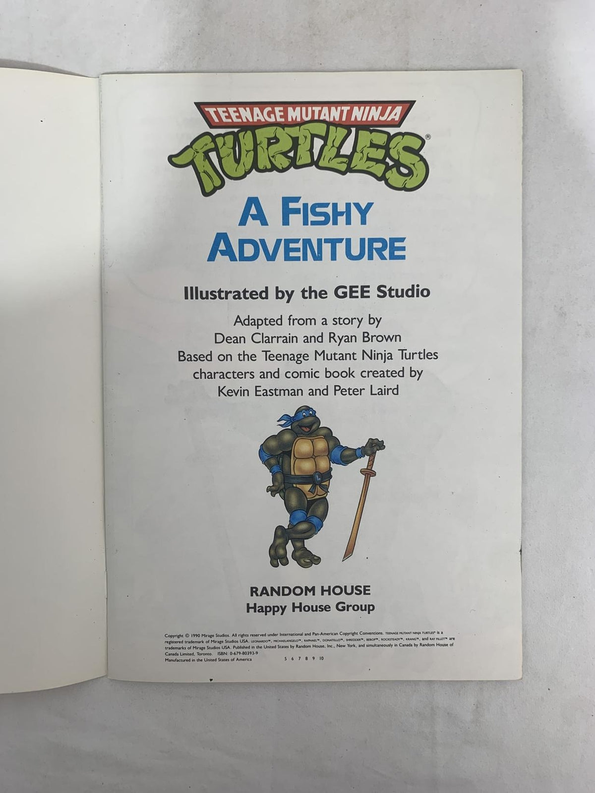 Teenage Mutant Ninja Turtles A Fishy Adventure by Eastman, Laird