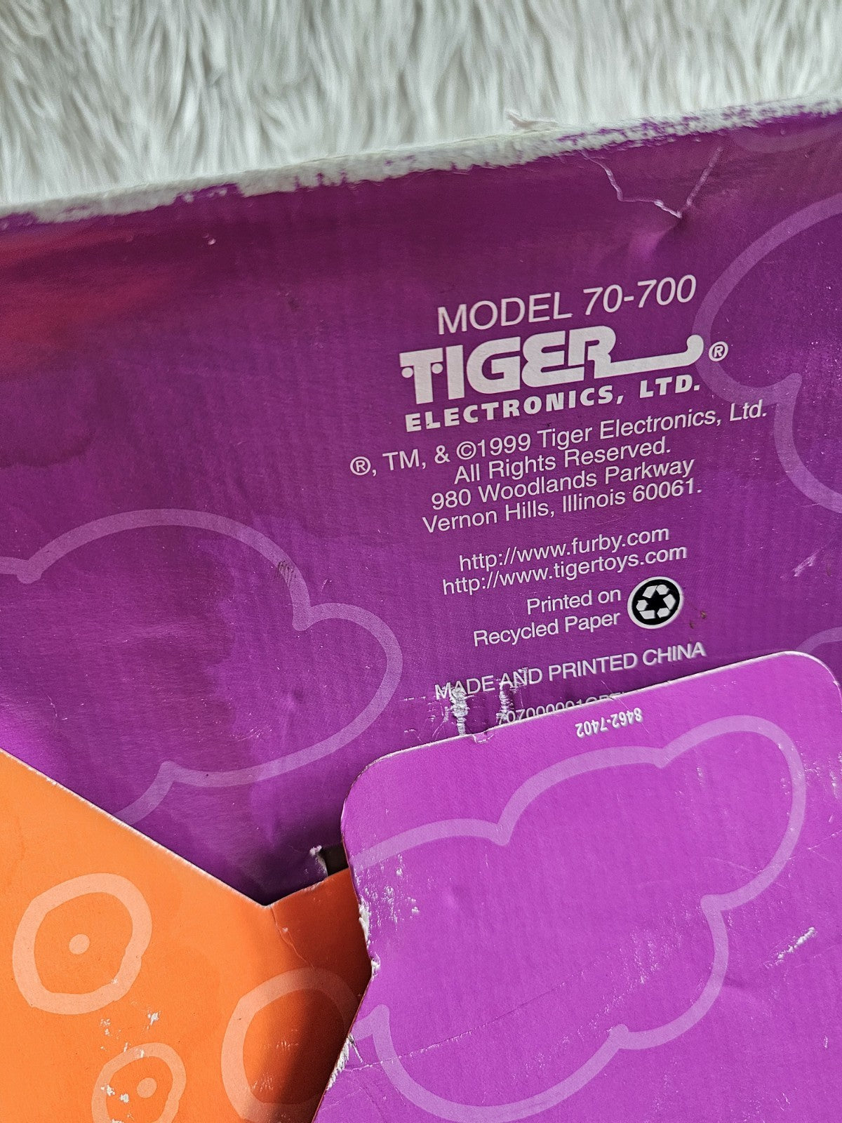 1999 - FURBY BUDDIES Tiger Retail Store Display Box - RARE