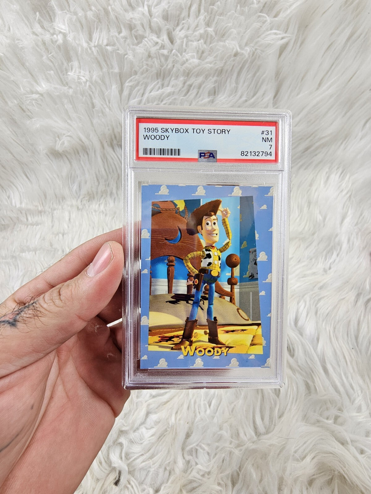 1995 - 4 Skybox Toy Story Trading Cards PSA - Mint 7-9 Foil Buzz Lightyear