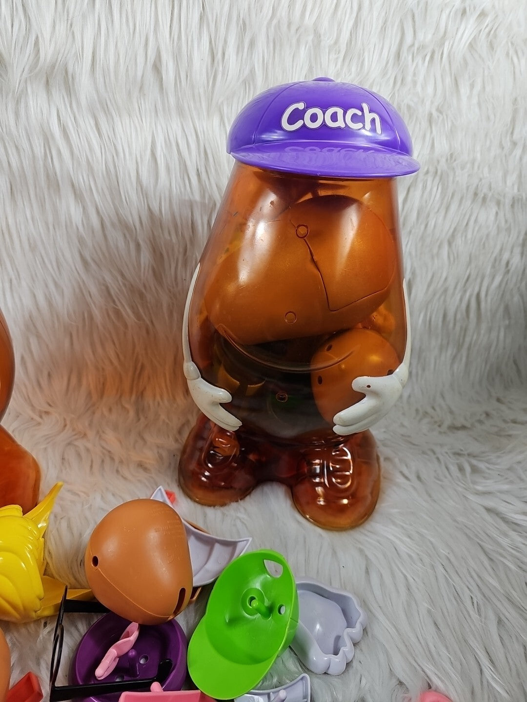 2 Vintage Mr. Potato Head Large 14" Storage Container Rare Disney Pieces 99/01