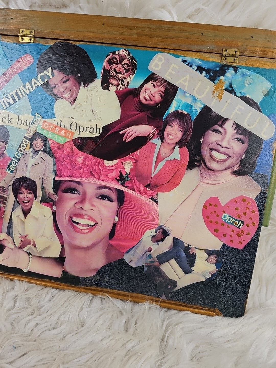 1990s - Homemade Oprah Winfrey Storage Trinket Box