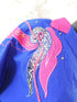 Vintage Super Lite Blue/Pink Windbreaker like jacket - Embroidery and Beaded