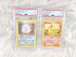 2000 - 2 Pokemon Trading Cards Base Set 2 - Chansey Holo Psa 6 - Charmander Psa 9
