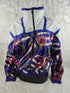 Vintage - Shiny Nautical Windbreaker Bomber Jacket