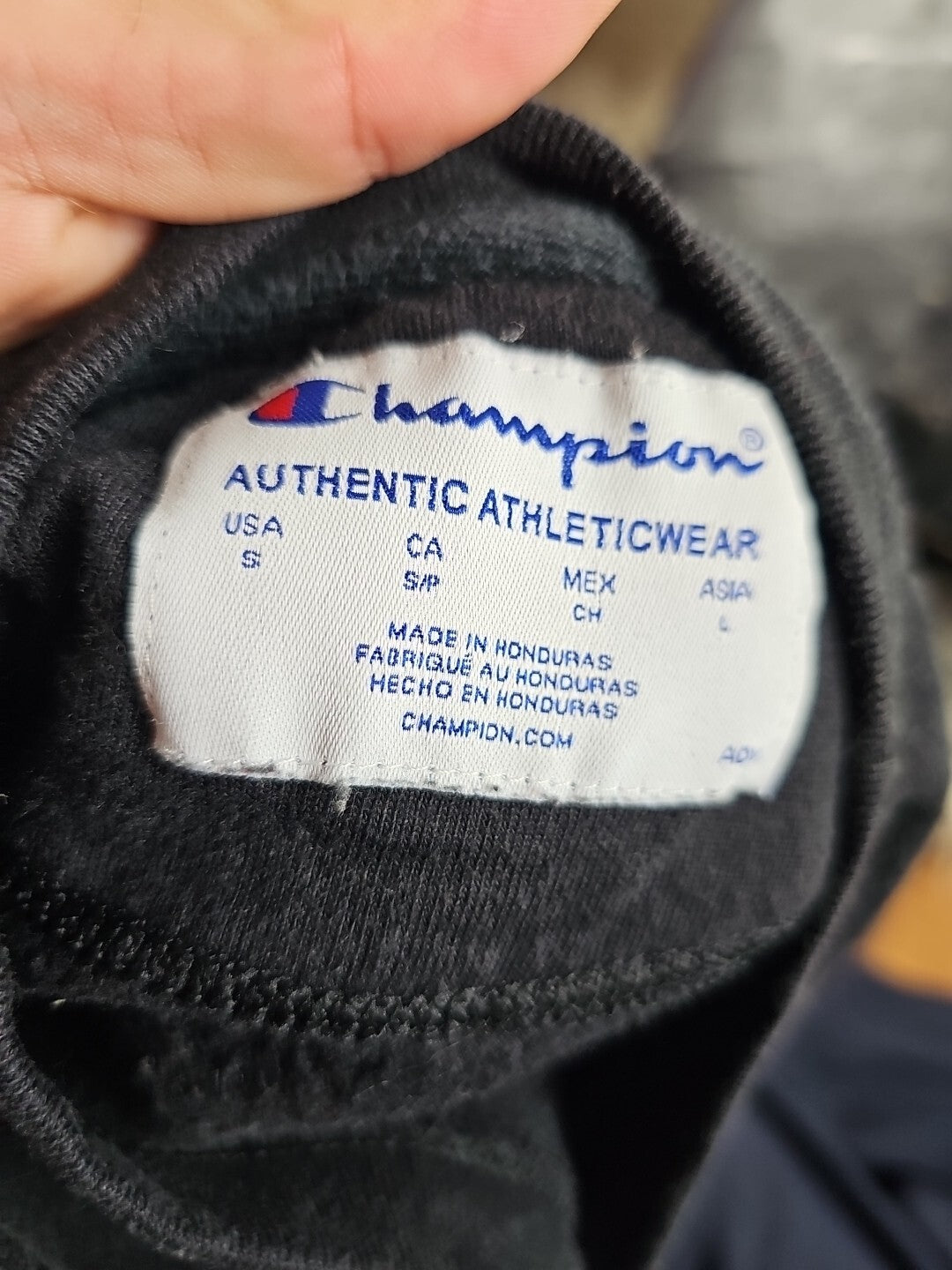 Vintage Champion Big Spell Out Embroidered Reverse Weave Hoodie Sweatshirt Small
