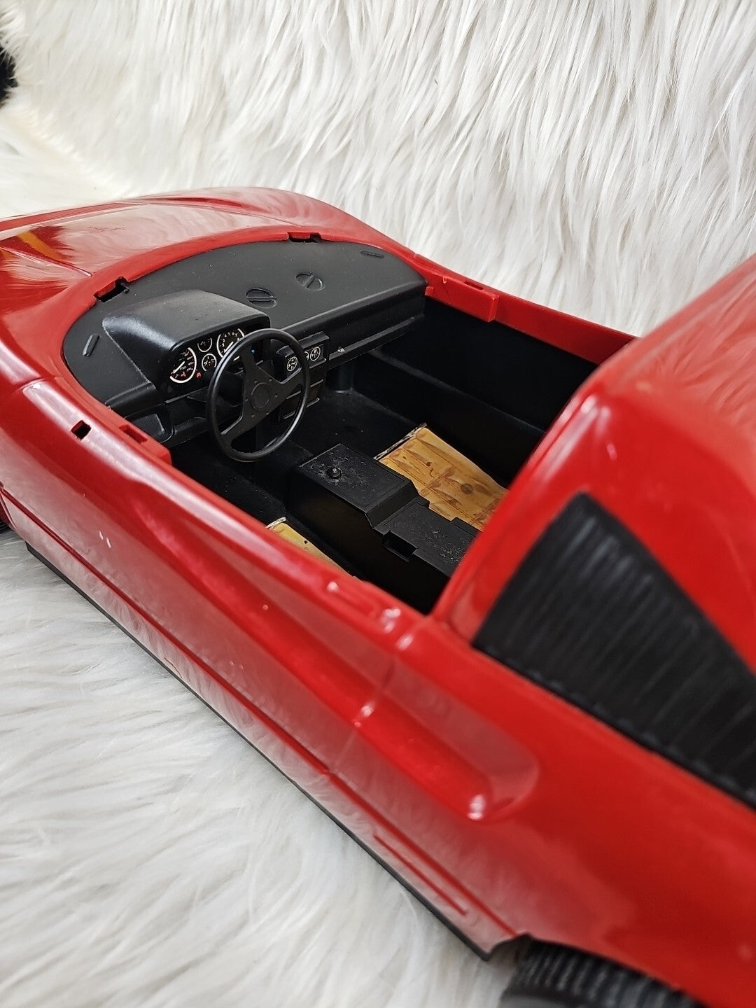 1986 -  Mattel: Red Hot Barbie Red Ferrari Convertible #3136, 21 in