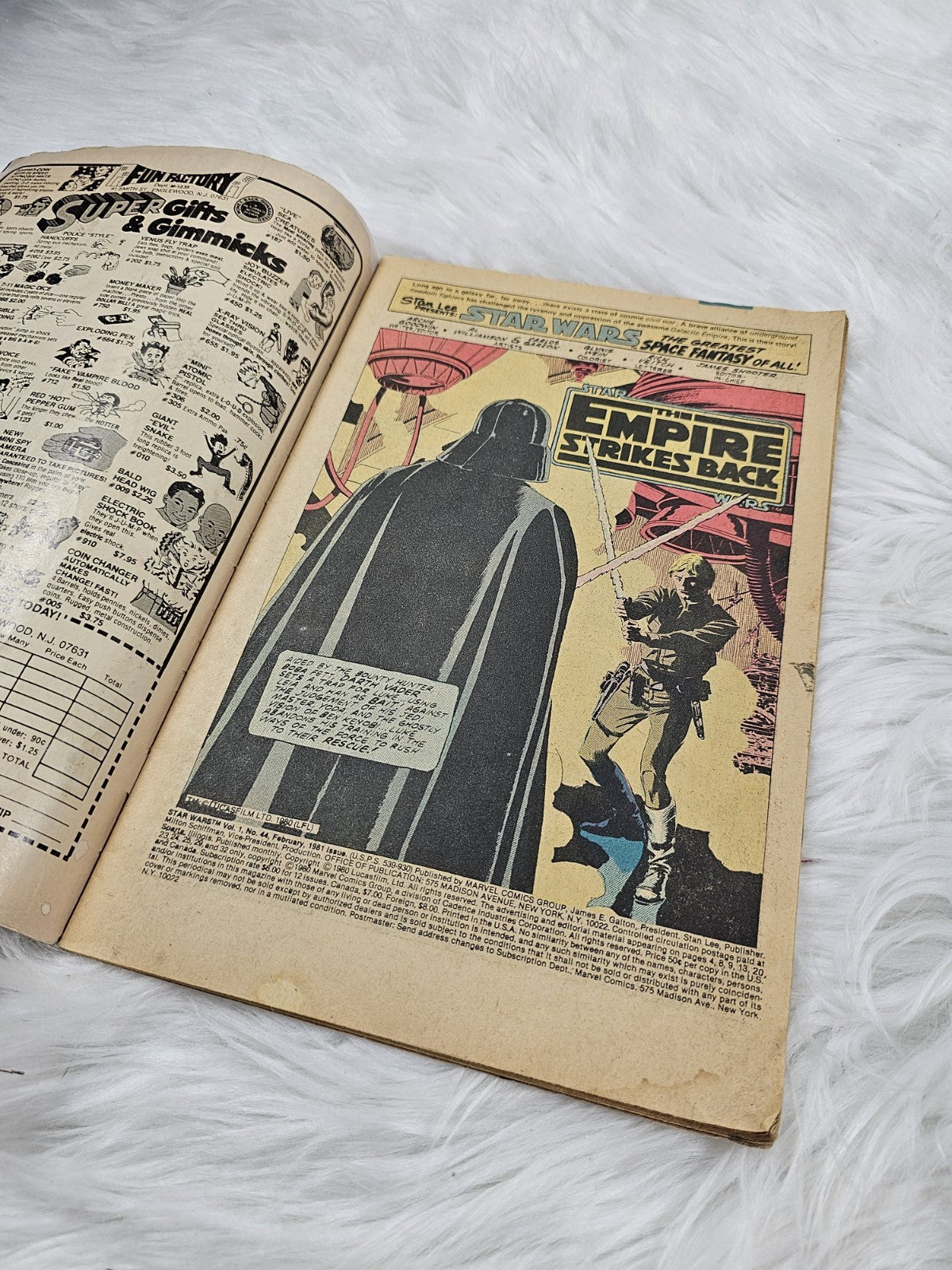 1980 - STAR WARS #44 Newsstand Marvel Comics the Empire Strikes Back Finale