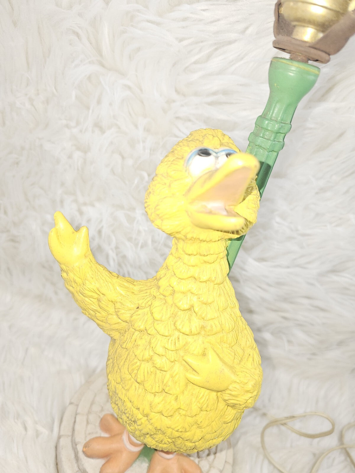 Vintage Working Sesame Street Big Bird Children's Lamp