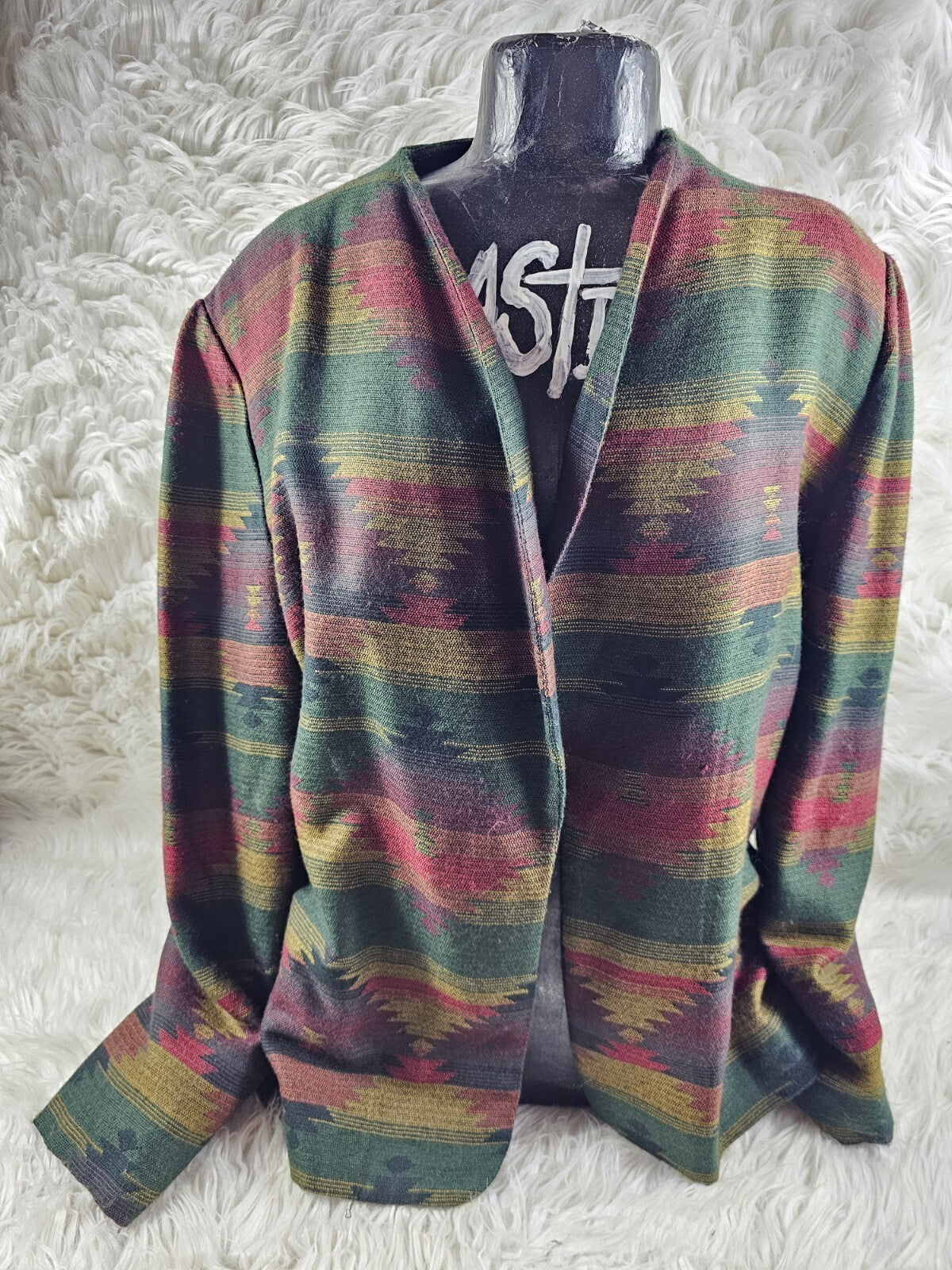 Vintage - Colorful Funky Unbranded Unisex Abstract Desert Blazer Jacket - Size L