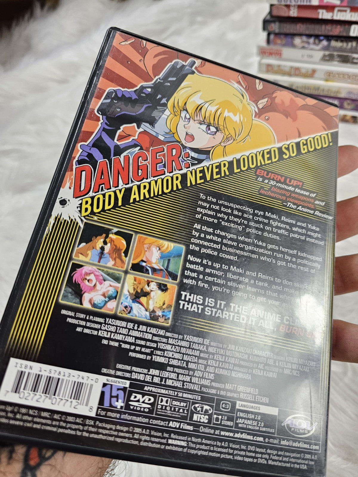 2005 - 2 Dvd Burn Up! Big Crimes Big Busts DVD Anime ADV  Scratch Free