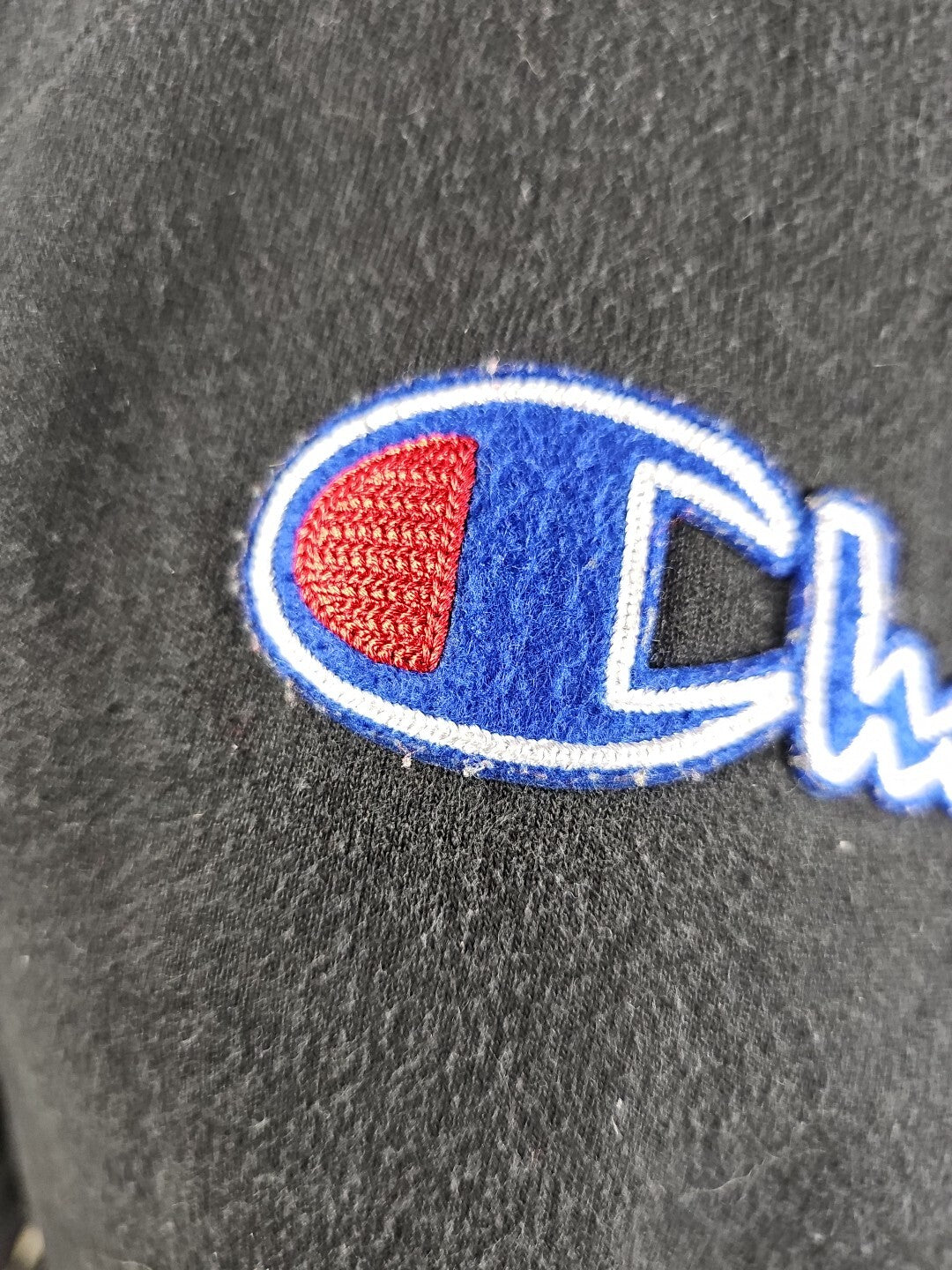 Vintage Champion Big Spell Out Embroidered Reverse Weave Hoodie Sweatshirt Small