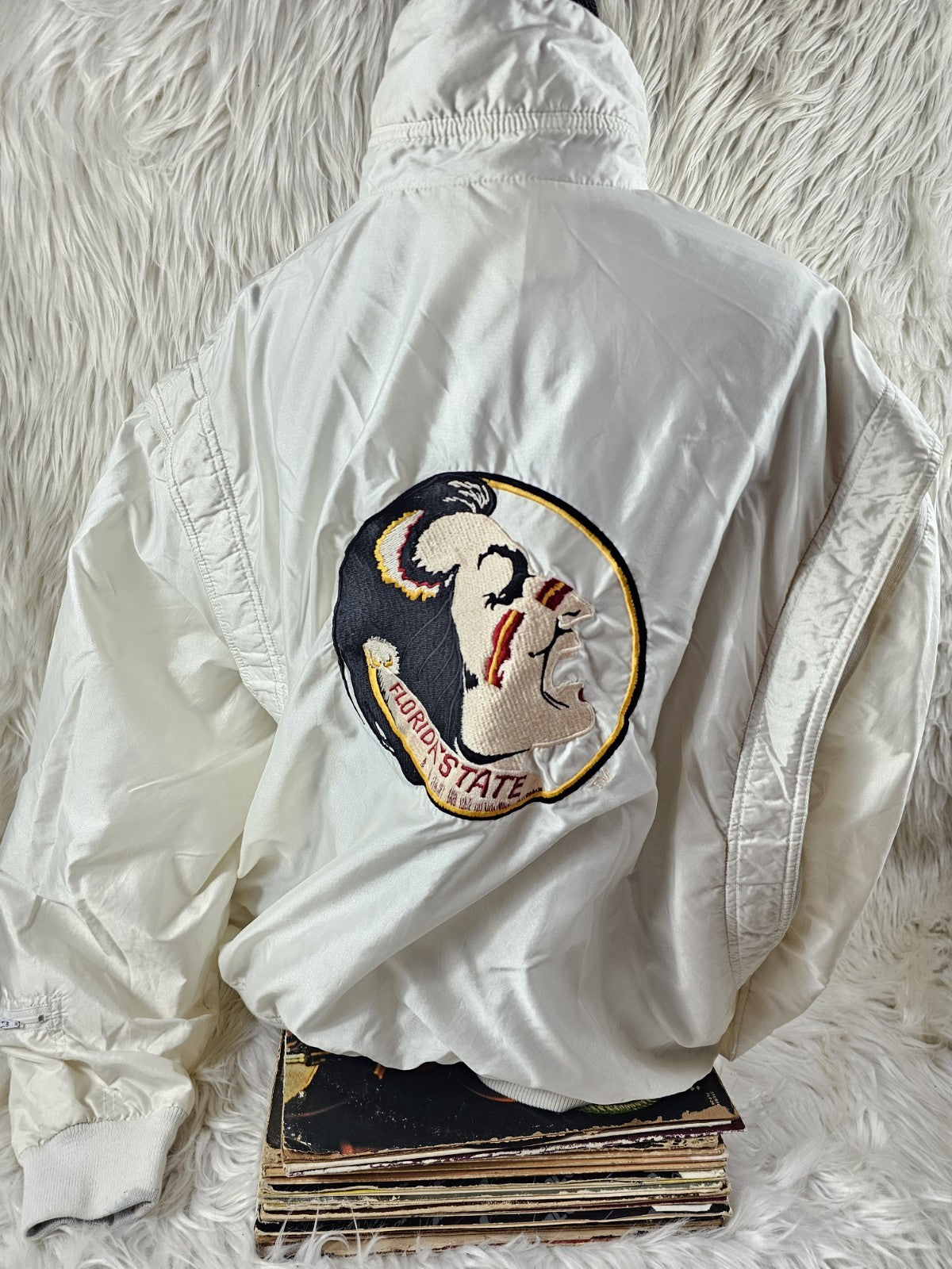 Vintage FSU Windbreaker XXLarge 90s AOP Florida State Seminoles Renegade Horse