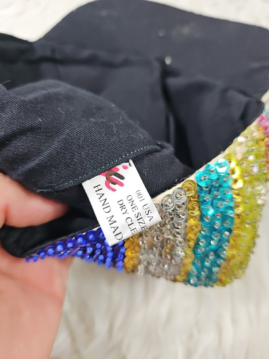 Vintage - All Sequin Funky Sparkle Hat Cap