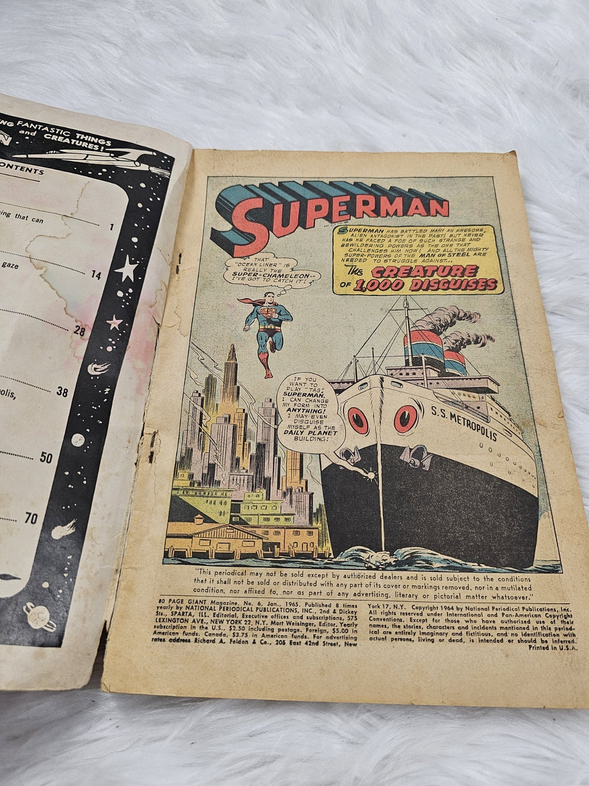 DC Rare Superman 80 Page Giant #6 Comic Book