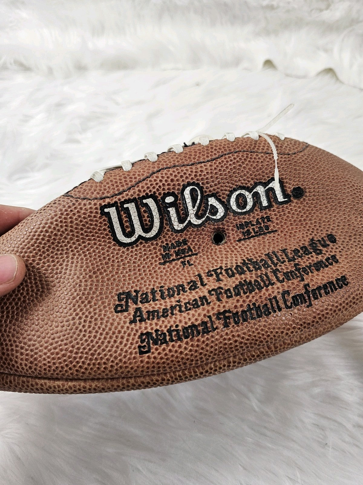 Vintage John Elway Signed Autograph Official NFL Wilson Football Paul tagliabue