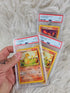 2000 - 3 Pokemon Trading Cards Base Set - Charmander Game/Rocket Mint 6,7 And 9
