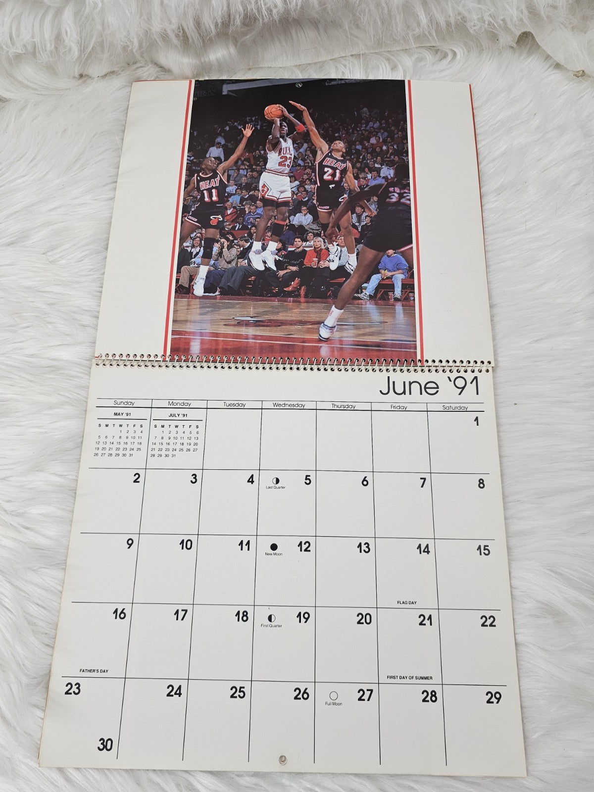 1991 - Michael Jordan Calendar - Reuse in 2030 & 2041