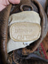 1990s - ONTIME Leather Jacket Mid-length American Casual Distress Brown MED