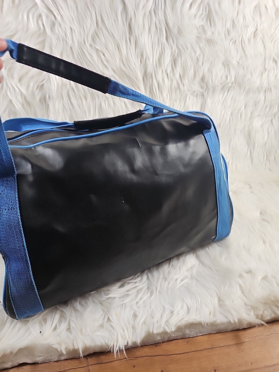 2000's - NBA Orlando Magic Leather Duffel Travel Bag Vintage Officially Licensed