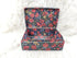 Vintage Unbranded Jewelry Trinket Box Floral Cotton Fabric