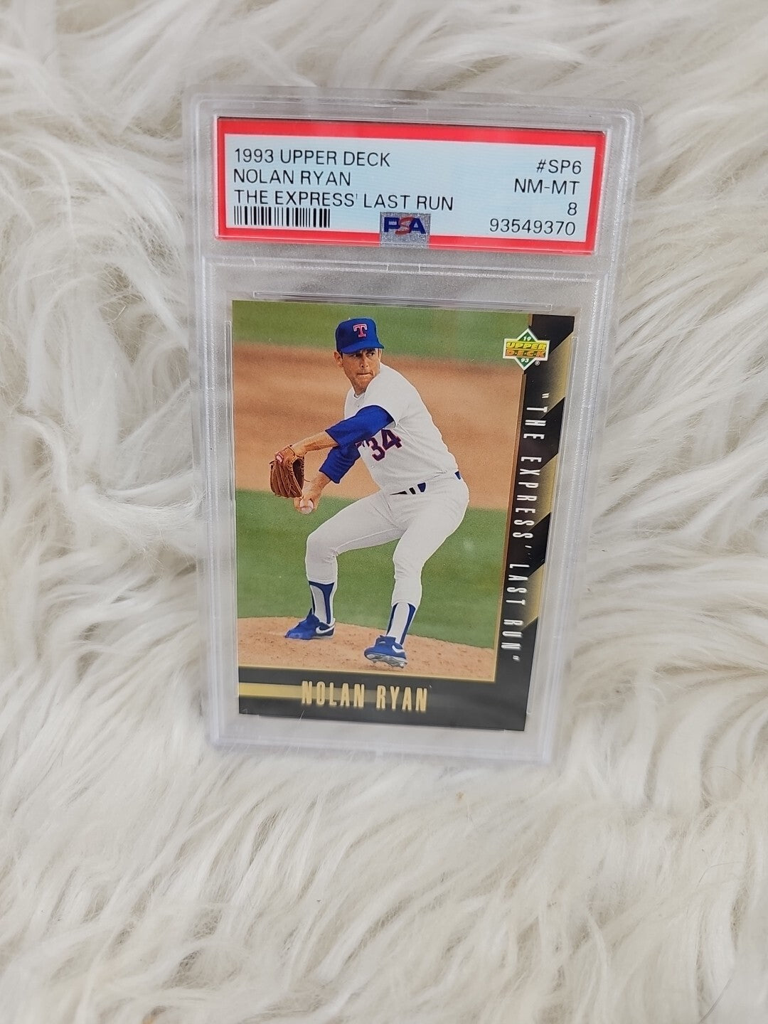 1993 - Baseball Card Upper Deck Nolan Ryan The Express Last Run #SP6 - PSA 8