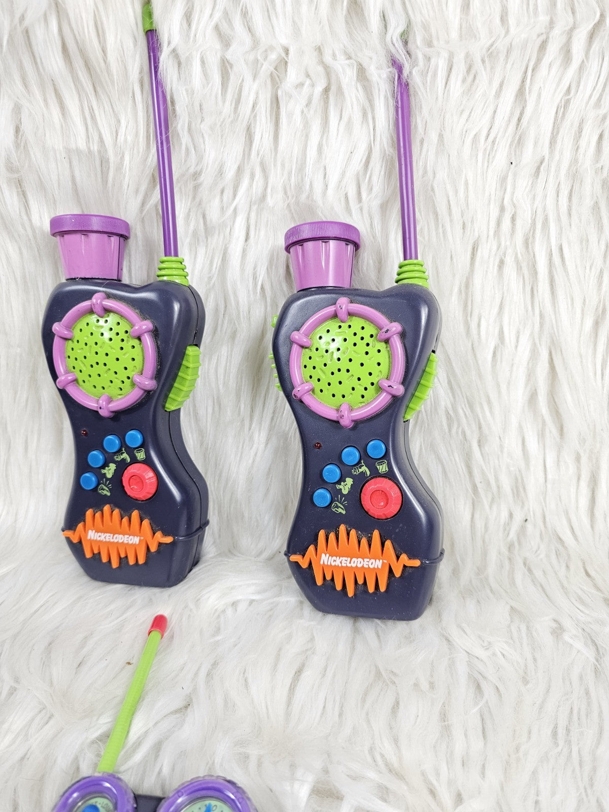 1999 - Nickelodeon Walkie Talkie NIGHT TALKER Flashlight + Pocket Blaster - RARE